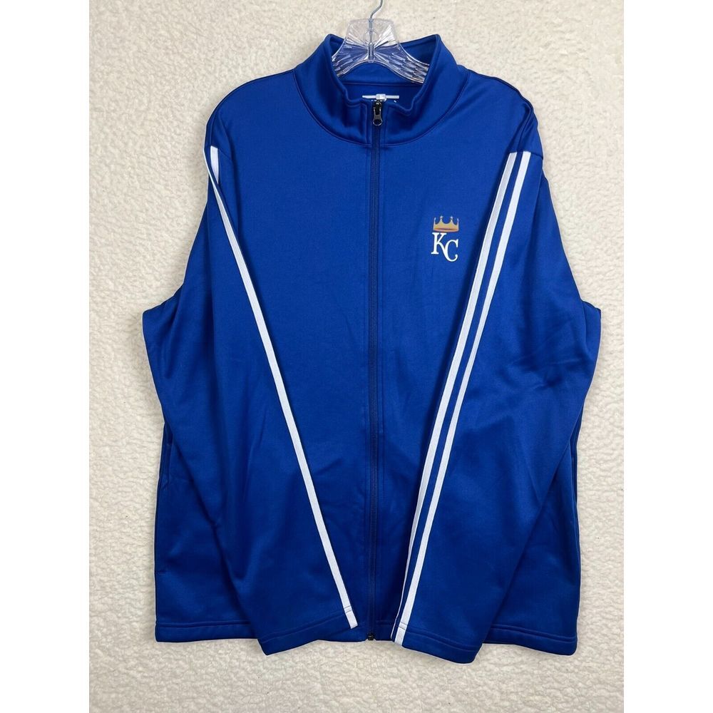 Kansas City KC Royals Jacket Mens Large MLB Genuine Merchandise‎ Track Full Zip